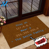 Personalized Doormat Programmer Stay At 127.0.0.1 | WELCOME MAT | HOUSE WARMING GIFT