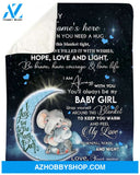 Personalized Elephant, Special Gift For Your Granddaughter Blanket Unique Gifts