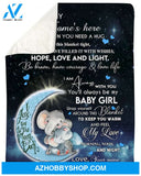 Personalized Elephant, Special Gift For Your Granddaughter Blanket Unique Gifts