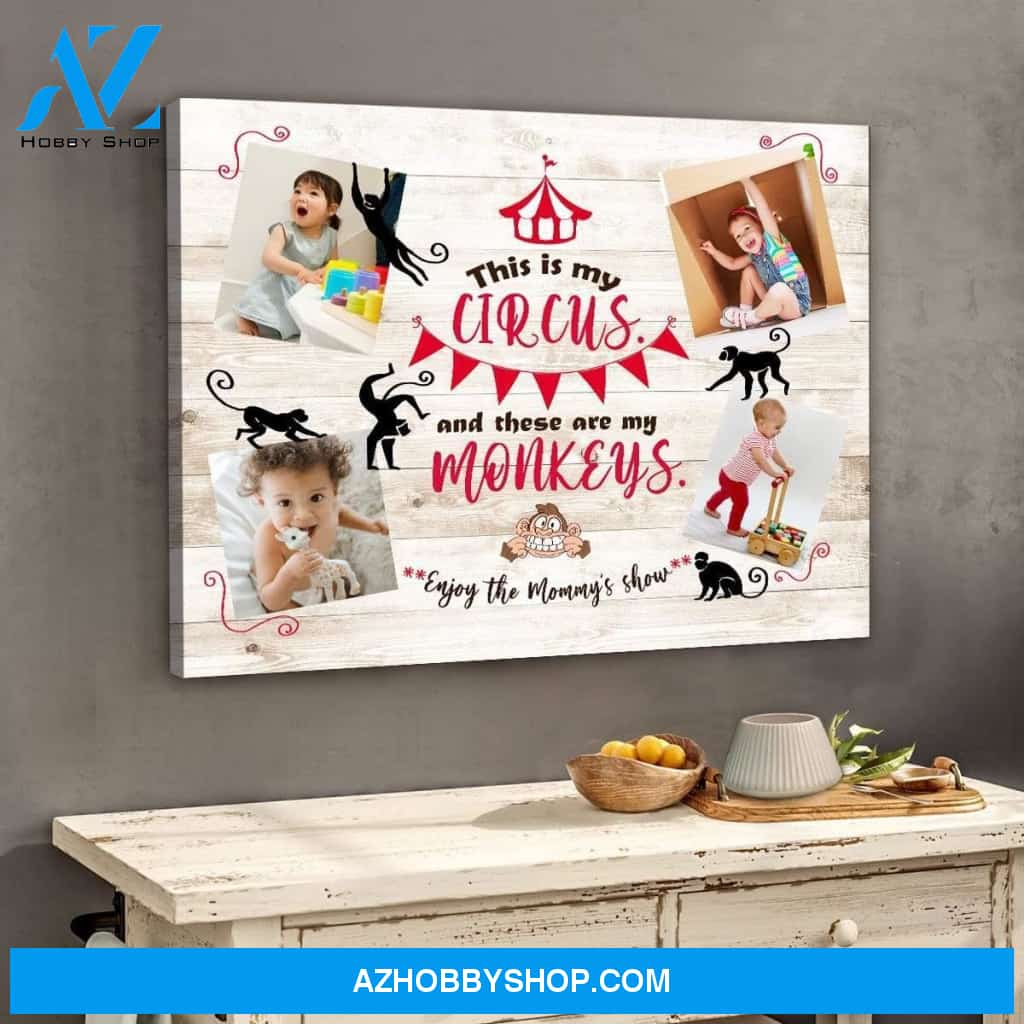 Personalized Enjoy The Mommy'S Show Prints Wall Art Decor Canvas