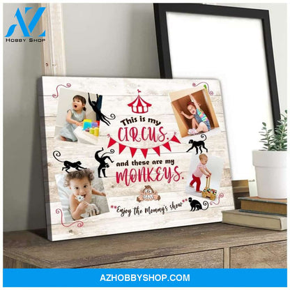 Personalized Enjoy The Mommy'S Show Prints Wall Art Decor Canvas