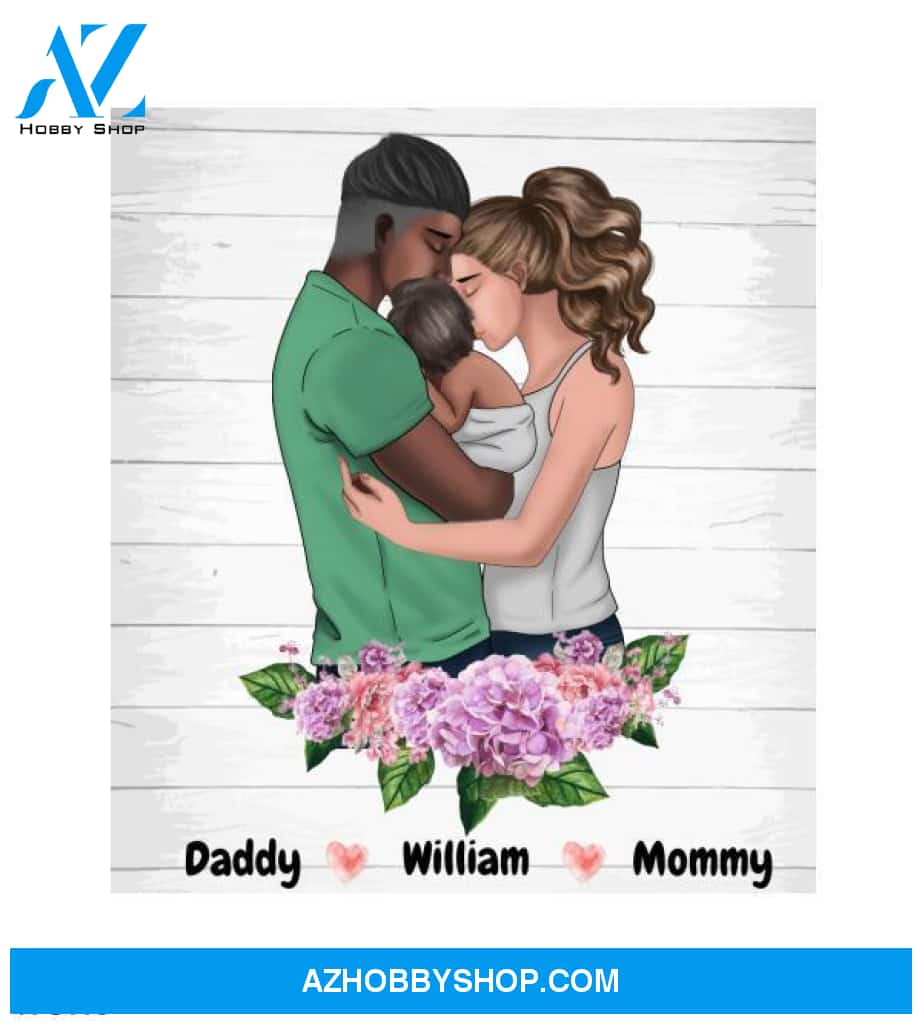 Personalized Family Canvas Art - Cool Family Gifts - Family Love Canvas Wall Art