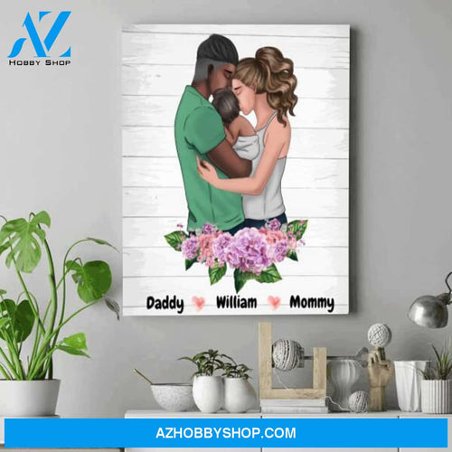 Personalized Family Canvas Art - Cool Family Gifts - Family Love Canvas Wall Art