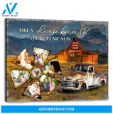 Personalized Family Canvas Print Country Wall Decor For Living Room You're home now Ohcanvas