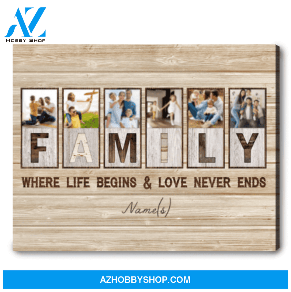 Personalized Family Gift Canvas Family Picture Wall Ideas