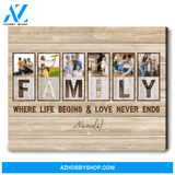 Personalized Family Gift Canvas Family Picture Wall Ideas