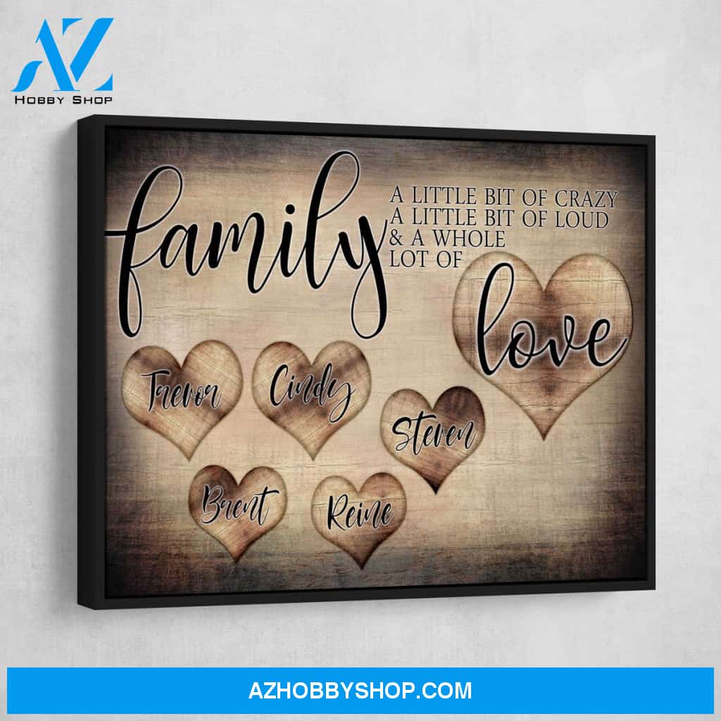 Personalized Family Love Premium Canvas