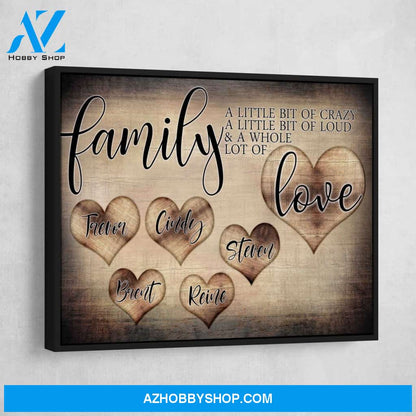 Personalized Family Love Premium Canvas