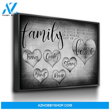 Personalized Family Love Premium Canvas V2