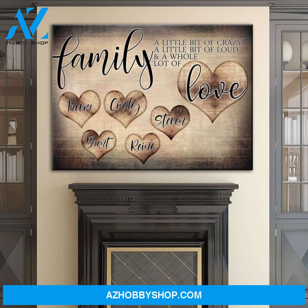 Personalized Family Love Premium Canvas