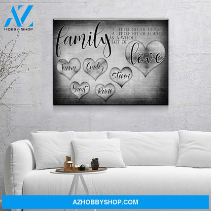 Personalized Family Love Premium Canvas V2