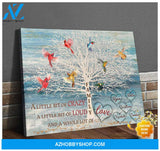 Personalized Family Name Canvases Cardinal and Hummingbird and a whole lot of love Wall Art Decor