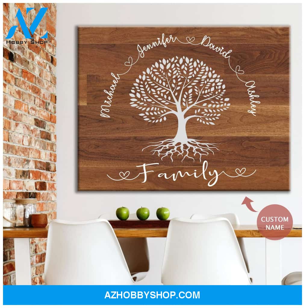 Personalized Family Name Wall Art Canvas
