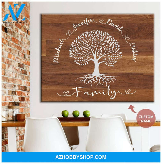 Personalized Family Name Wall Art Canvas
