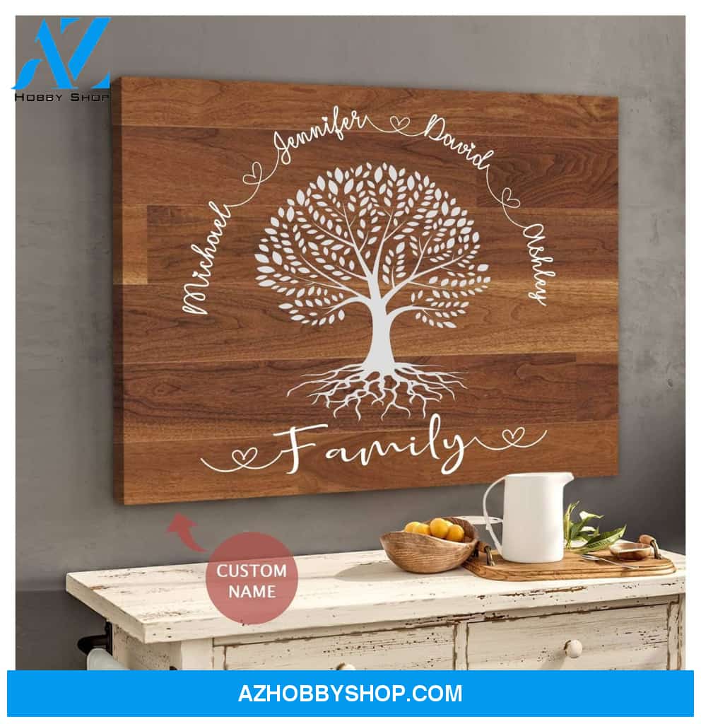 Personalized Family Name Wall Art Canvas