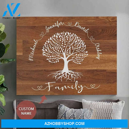 Personalized Family Name Wall Art Canvas
