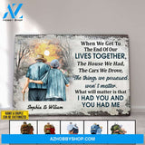 Personalized Family Old Couple When We Get Customized Canvas Wall Art
