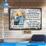 Personalized Family Old Couple When We Get Customized Poster/Canvas Prints
