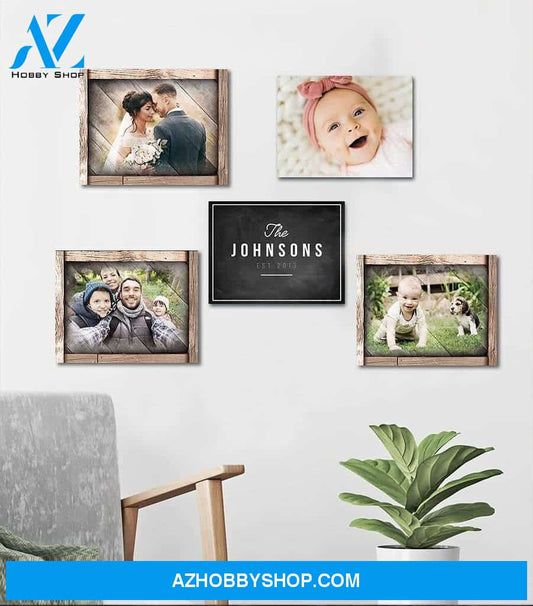Personalized Family Photo Wall Art Canvas