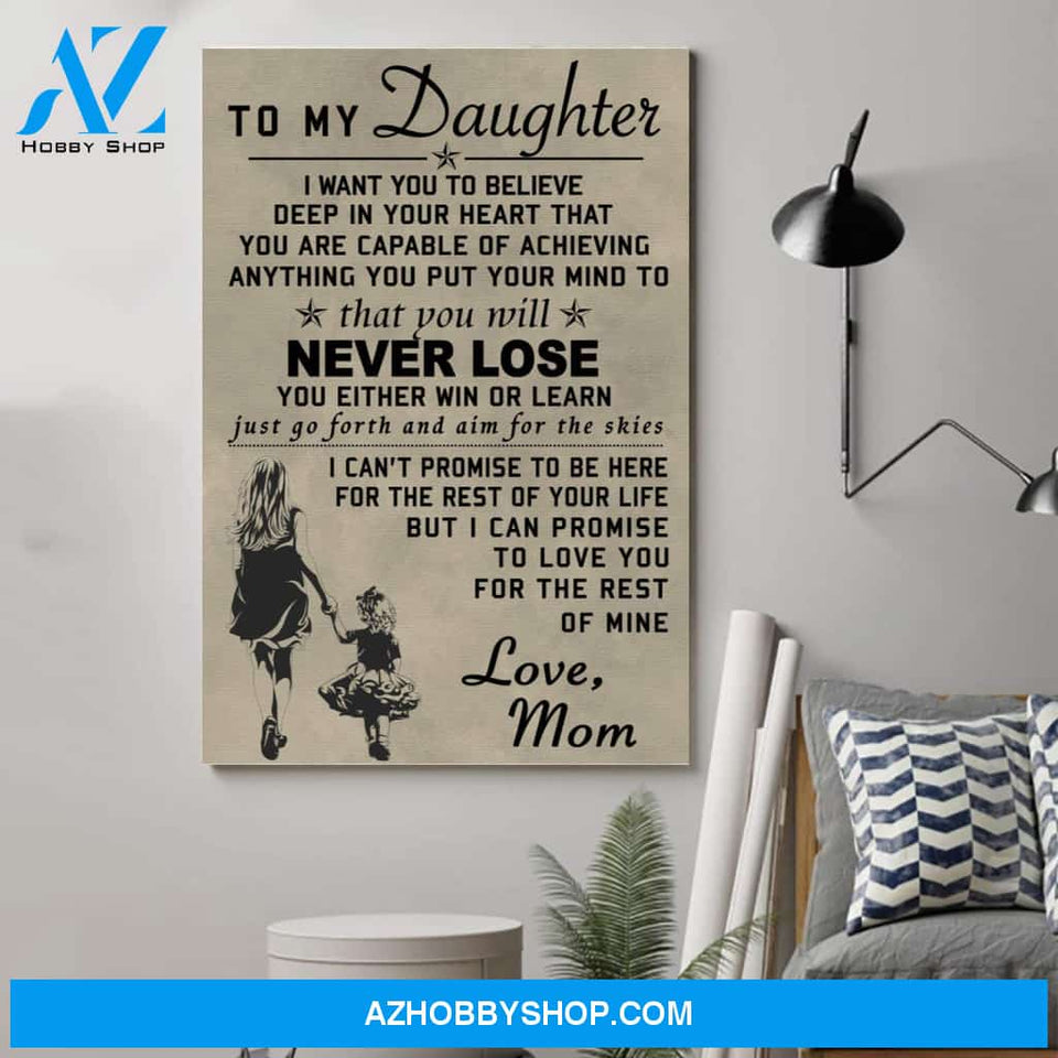 Personalized Family Poster - To My Daughter