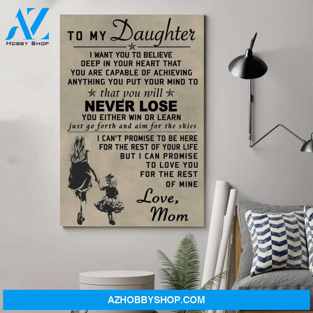 Personalized Family Poster - To My Daughter
