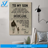 Personalized Family Poster - To My Son