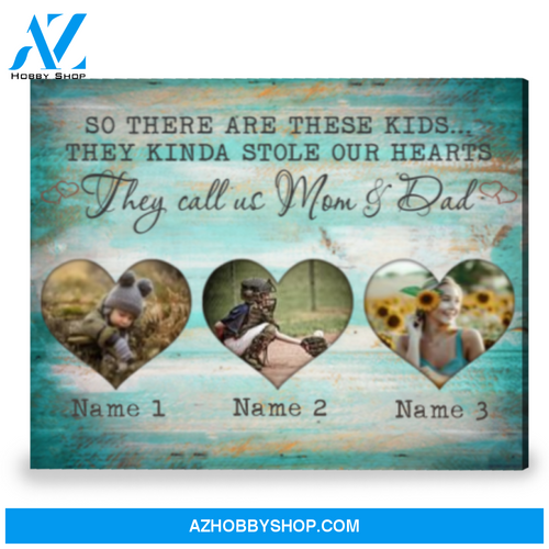 Personalized Family Wall Decor Gift For Parent Photo Canvas Print