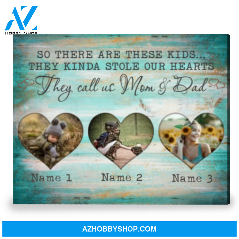 Personalized Family Wall Decor Gift For Parent Photo Canvas Print