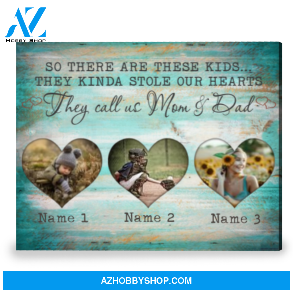 Personalized Family Wall Decor Gift For Parent Photo Canvas Print