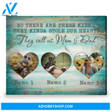 Personalized Family Wall Decor Gift For Parent Photo Canvas Print