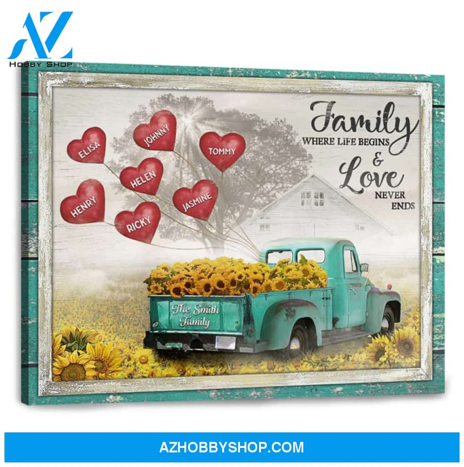 Personalized Farmhouse Wall Decor Gifts For Family Canvas Print Ohcanvas