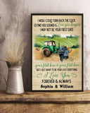 Personalized Farming I Wish I Could Turn Vertical Custom Name Vertical Poster/ Matte Canvas No Frame