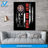 Personalized Father's Day Gift Custom Canvas Dad And Son Never Forget A Disabled Veteran 1