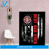 Personalized Father's Day Gift Custom Canvas Dad And Son Never Forget A Disabled Veteran