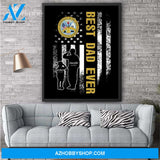 Personalized Father's Day Gift Custom Canvas Dad And Son United State Department Of The Army 1