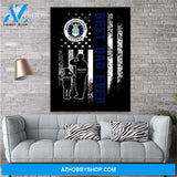 Personalized Father's Day Gift Custom Canvas Dad And Son United States Air Force Veteran 1