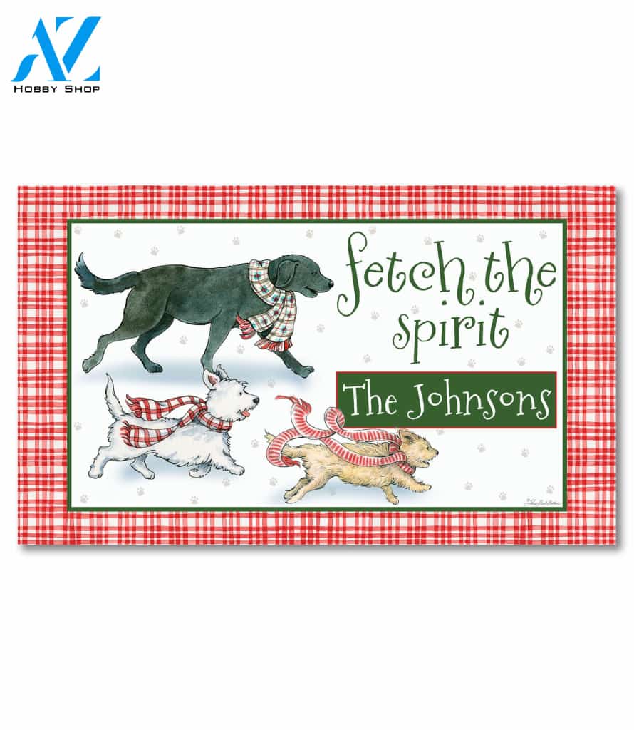 Personalized Fetch the Spirit Doormat - 18" x 30"