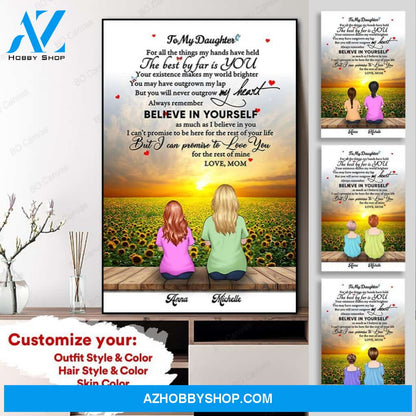 Personalized Framed Canvas - To My Daughter - From Mom - CMD01
