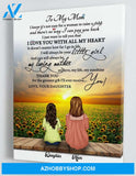Personalized Framed Canvas - To My Mom - From Daughter - Mother's Day Gift CDM01