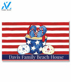 Personalized Freedom Beach Bucket Doormat - 18" x 30"
