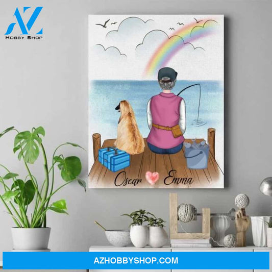 Personalized Funny Dog Canvas - Custom Gifts For Dog Lovers - Up To 4 Dogs