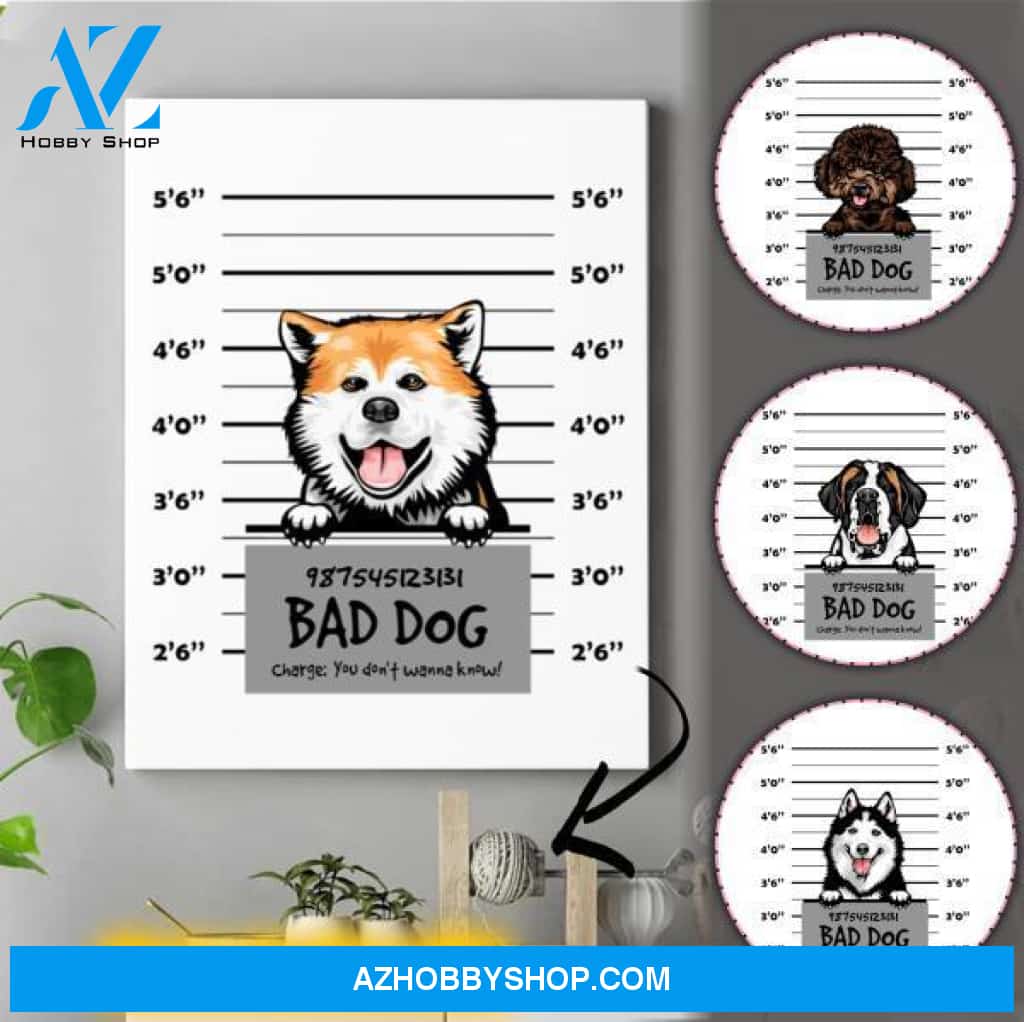 Personalized Funny Dog Canvas - Dog Gifts For Humans - Great Gifts For Dog Lovers