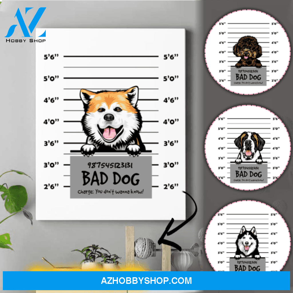 Personalized Funny Dog Canvas - Dog Gifts For Humans - Great Gifts For Dog Lovers