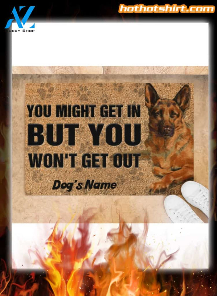 Personalized German Shepherd dog you might get in doormat
