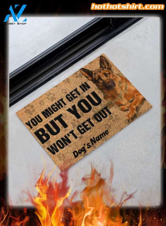 Personalized German Shepherd dog you might get in doormat