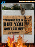 Personalized German Shepherd dog you might get in doormat