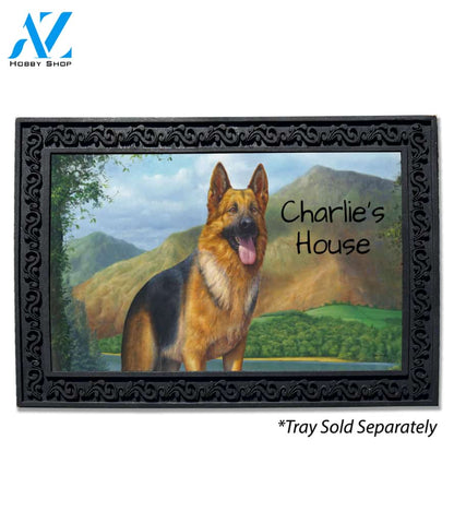 Personalized German Shepherd Great Outdoors Doormat - 18" x 30"