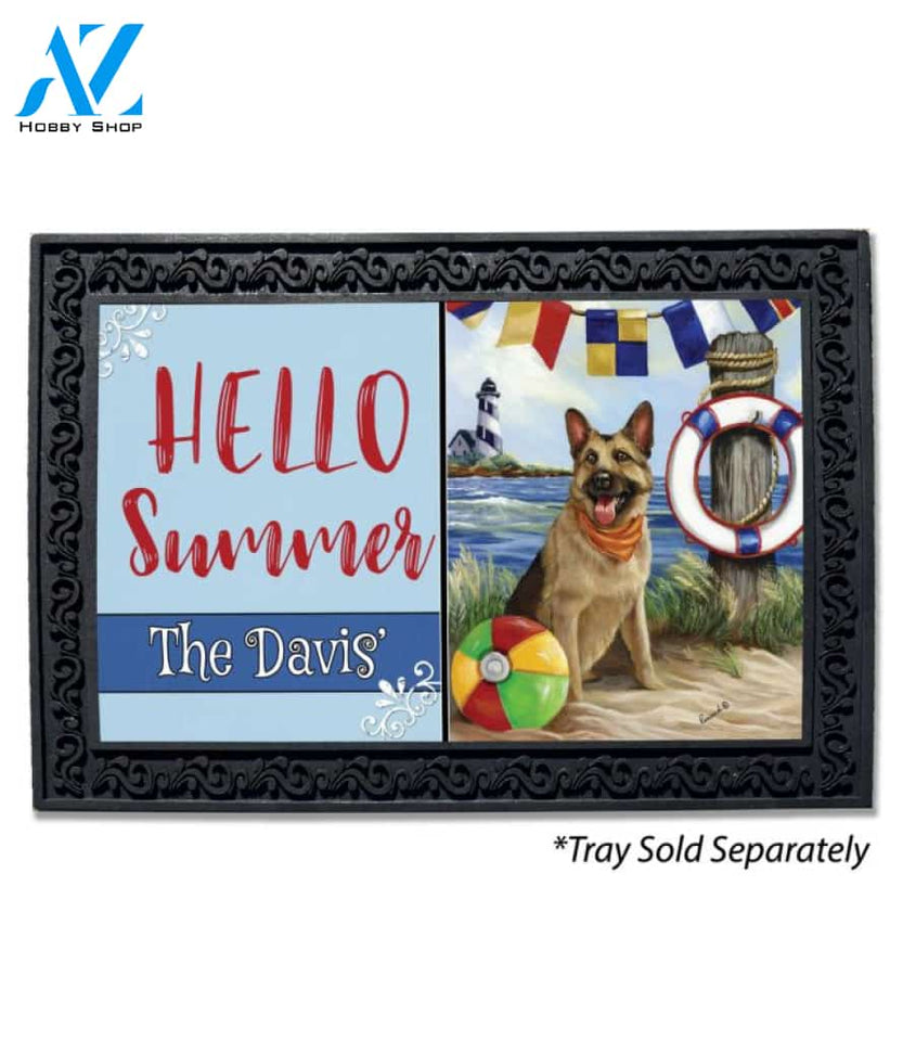 Personalized German Shepherd Life Saver Doormat - 18" x 30"