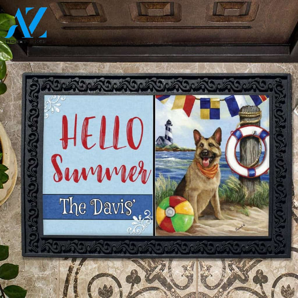 Personalized German Shepherd Life Saver Doormat - 18" x 30"