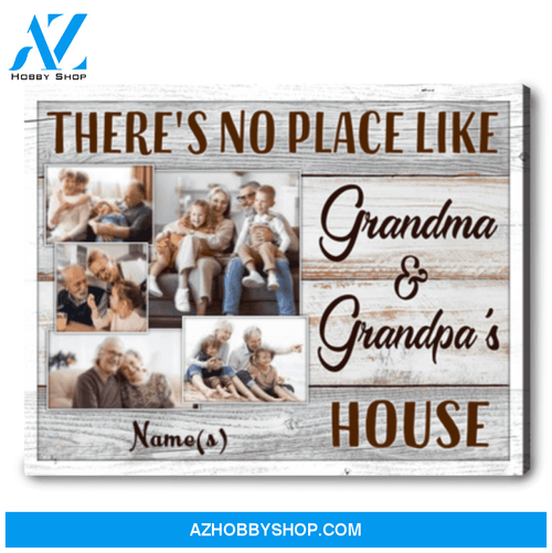 Personalized Gift For Grandparents Custom Wall Art Canvas